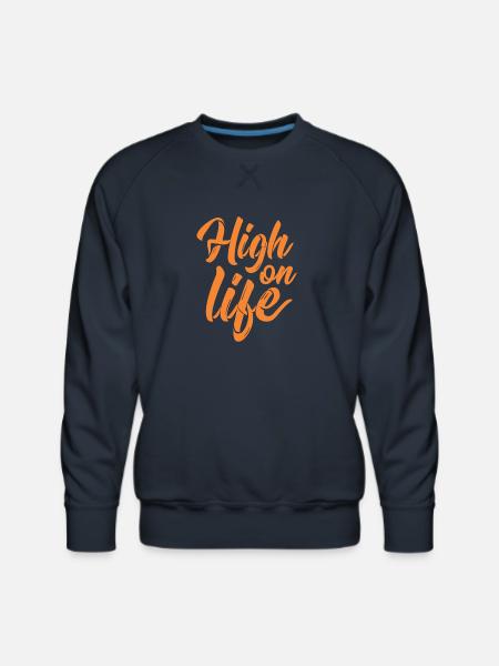 High On Life - Men's Premium Sweatshirt - navy