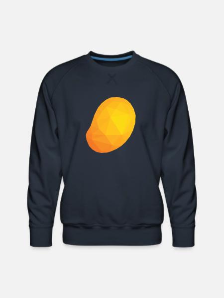 Mango Low Poly - Men's Premium Sweatshirt - navy