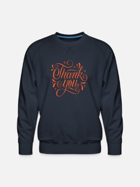 Thank you - Men's Premium Sweatshirt - navy