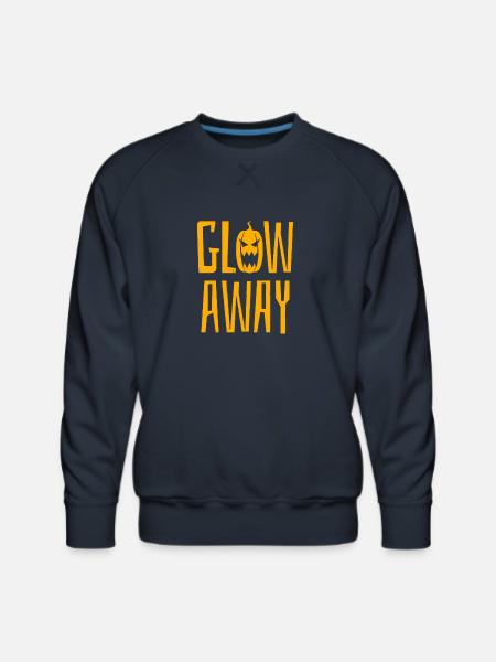 GLOW AWAY - Men's Premium Sweatshirt - navy