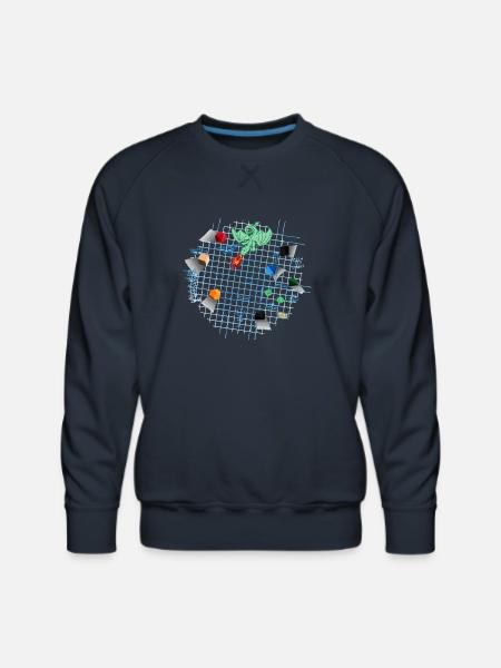 Dungeon Mastery - Men's Premium Sweatshirt - navy