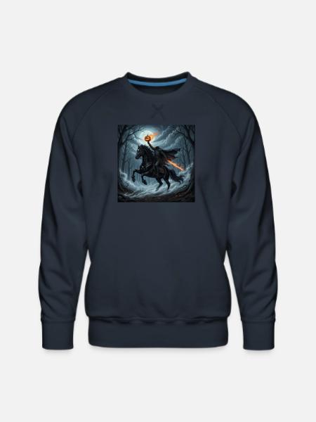 Headless Horseman - Men's Premium Sweatshirt - navy