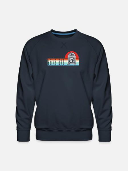 Jukebox Dance Sock Hop - Men's Premium Sweatshirt - navy