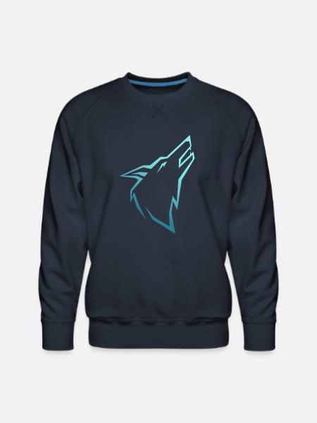 howl wolf - Men's Premium Sweatshirt - navy