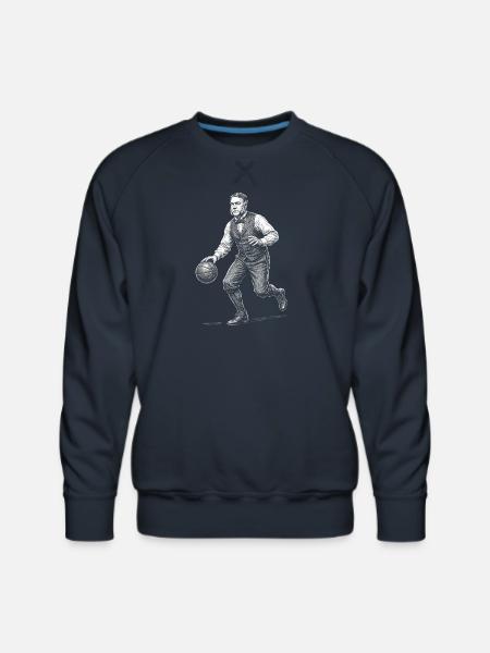 Chester A Arthur Basketball - Men's Premium Sweatshirt - navy