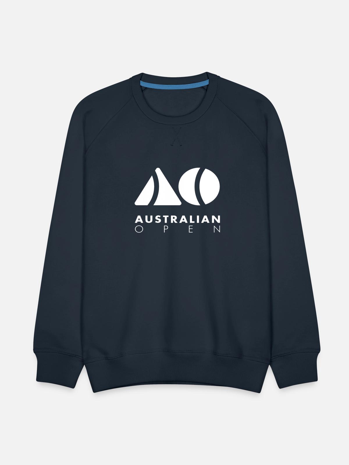 Australian Open Logo - Men's Premium Sweatshirt - navy - Front