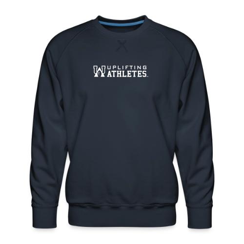 Uplifting Athletes White Logo - Men's Premium Sweatshirt