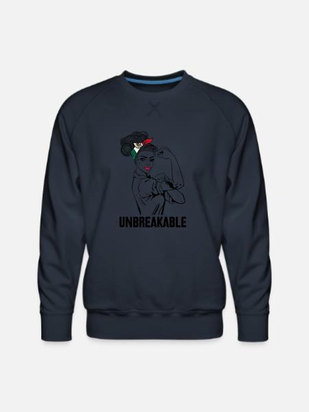 Womens Mexican Girl Latina Unbreakable - Men's Premium Sweatshirt - navy