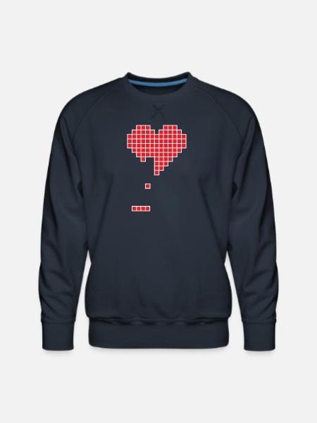 Broken heart - Men's Premium Sweatshirt - navy