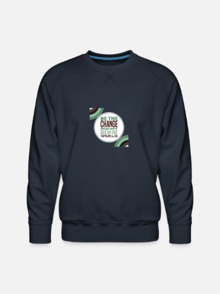 Motivational Quote - Men's Premium Sweatshirt - navy