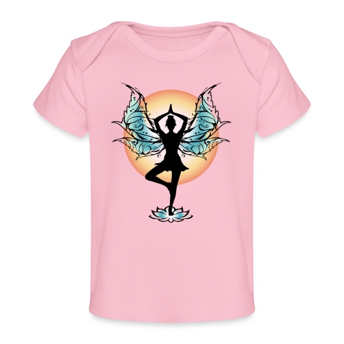 Tree Pose Yoga Fairy - Baby Organic T-Shirt