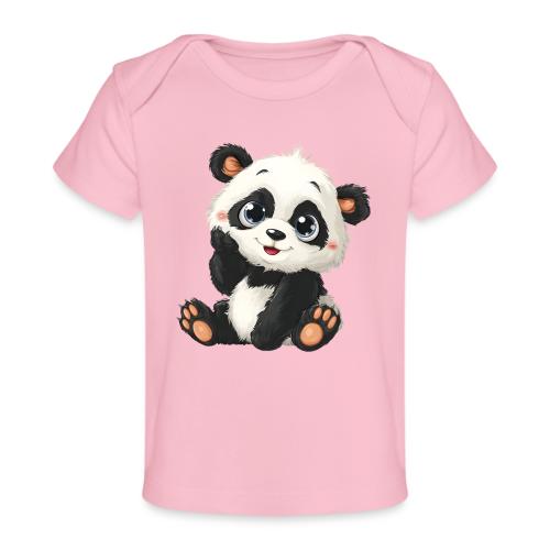 Blushing Baby Panda - Baby Organic T-Shirt