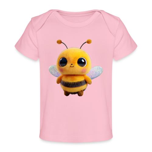 Sweet Cartoon Baby Bee with Innocent Eyes - Baby Organic T-Shirt