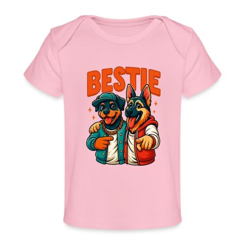 Hip Hop Dog Besties Shirt for Friends & Pet Lovers - Baby Organic T-Shirt