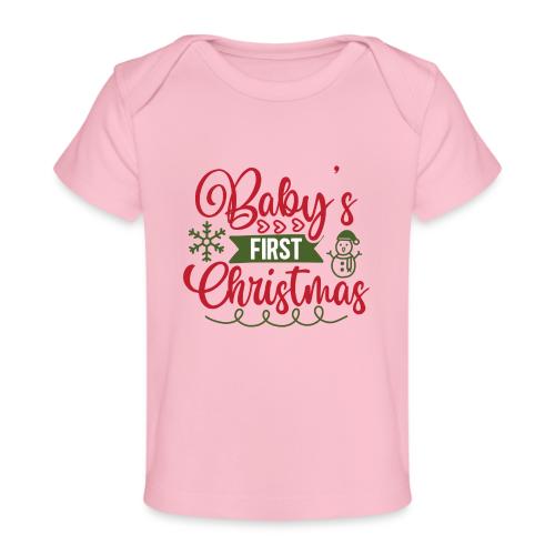 Baby s First Christmas - Baby Organic T-Shirt