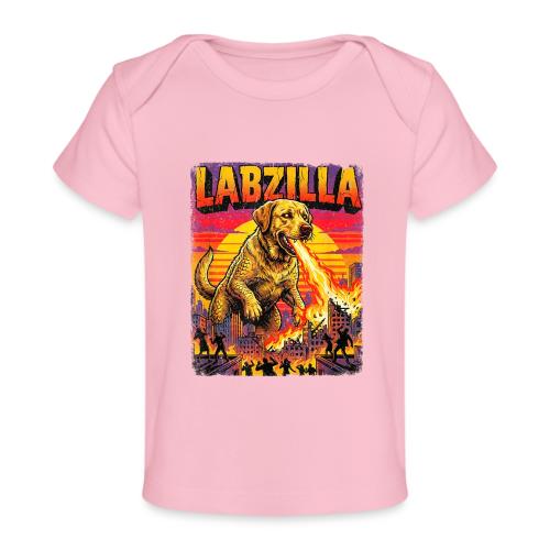 Labzilla Giant Yellow Labrador Monster Tee - Baby Organic T-Shirt