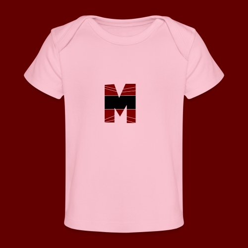 RED AND BLACK M Logo Season 1 - Baby Organic T-Shirt