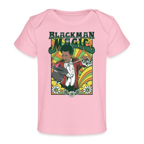 Black Man Magic - Vintage Magician Design - Baby Organic T-Shirt
