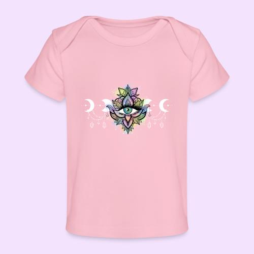 Third Eye Mandala - Moon Cycle Design - Baby Organic T-Shirt