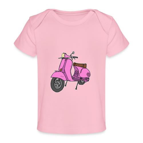 Pink motor scooter - Baby Organic T-Shirt