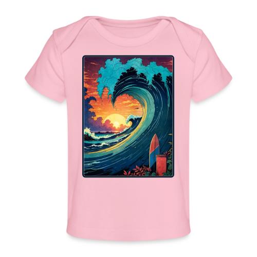 Vintage Sunrise Wave - Baby Organic T-Shirt