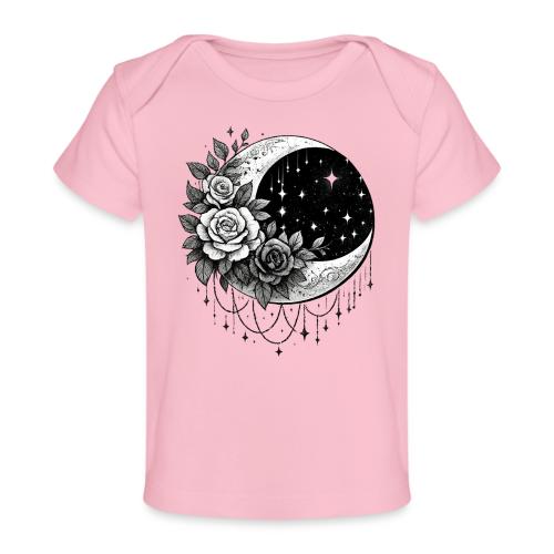 Crescent Moon Floral - Baby Organic T-Shirt