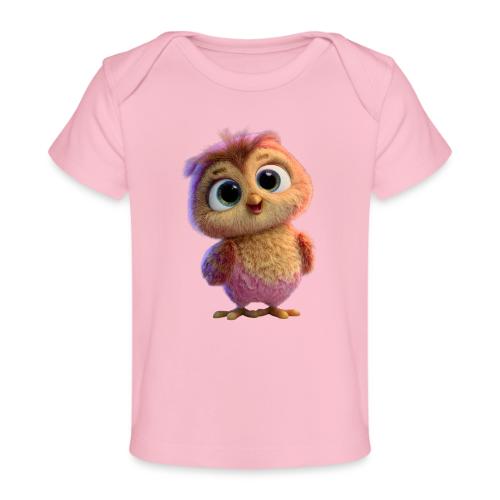 Adorable Baby Owl with Big Eyes - Baby Organic T-Shirt