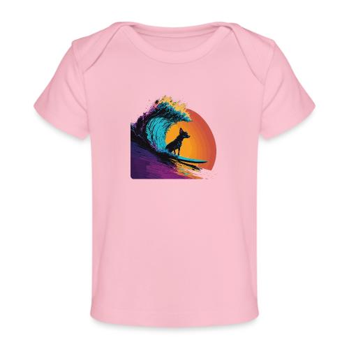 Black Dog Surfing Emerald Wave - Baby Organic T-Shirt