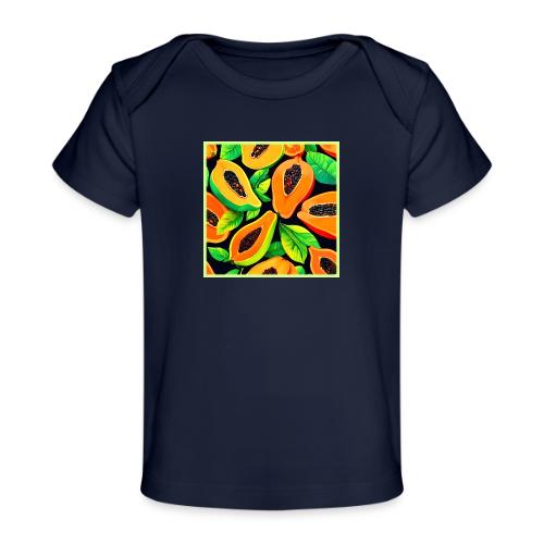 Tropical Papaya Paradise - Baby Organic T-Shirt