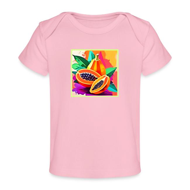 Sliced Papaya Pop Art