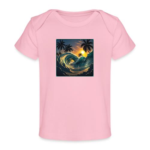 Liquid Morning Wave - Baby Organic T-Shirt