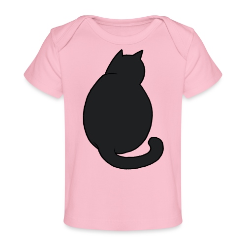Black Cat Watching - Baby Organic T-Shirt