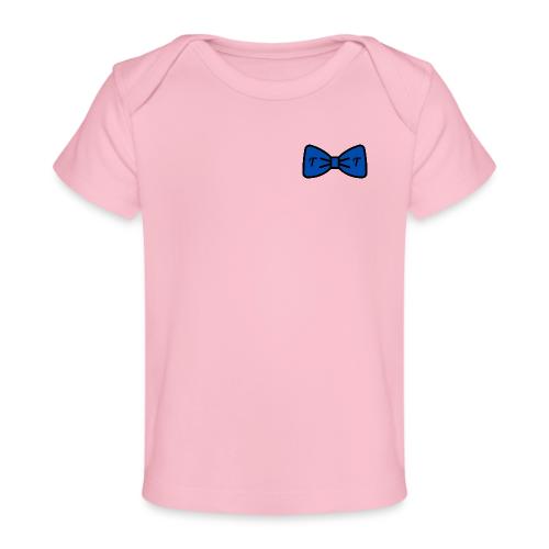 TomoTees Big Blue Bow - Baby Organic T-Shirt