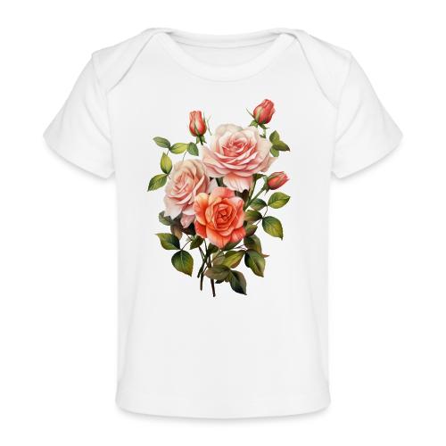 Pink Roses - Baby Organic T-Shirt