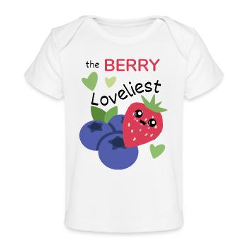 The Berry Loveliest - Baby Organic T-Shirt - white - Front