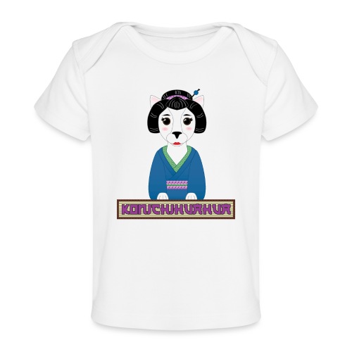 Konichihuahua Japanese / Spanish Geisha Dog Blue - Baby Organic T-Shirt
