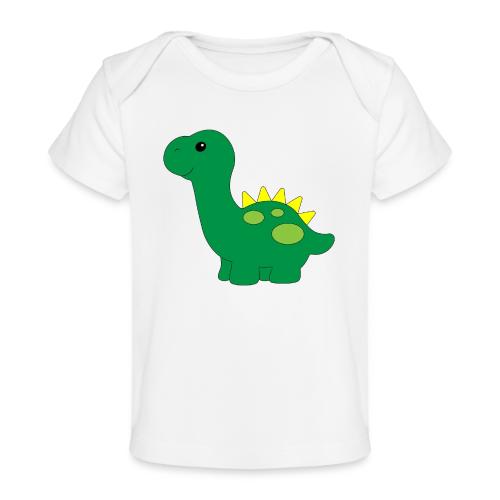 Friendly Green Dino - Infant Wear and Coffee Cup - Baby Organic T-Shirt