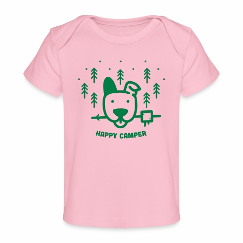 Happy Camping Dog - Baby Organic T-Shirt
