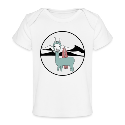 Surfin' llama. - Baby Organic T-Shirt
