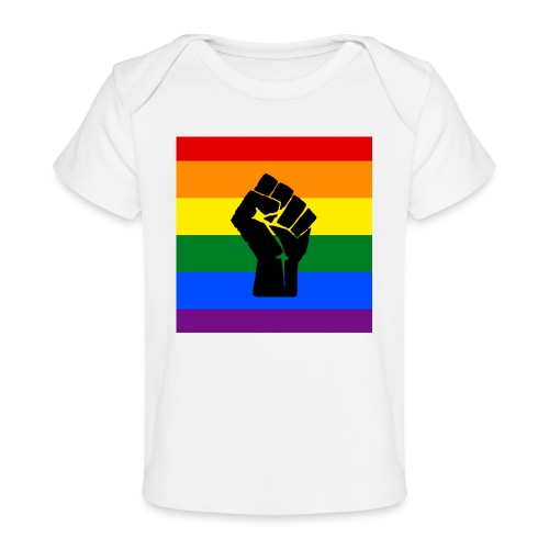 BLM Pride Rainbow Black Lives Matter - Baby Organic T-Shirt
