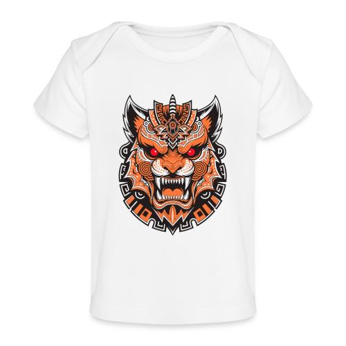Tribal Demon Wolf Mask - Baby Organic T-Shirt
