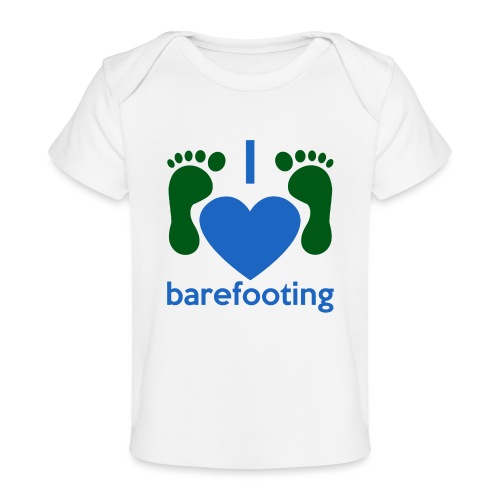 I heart barefooting - Baby Organic T-Shirt