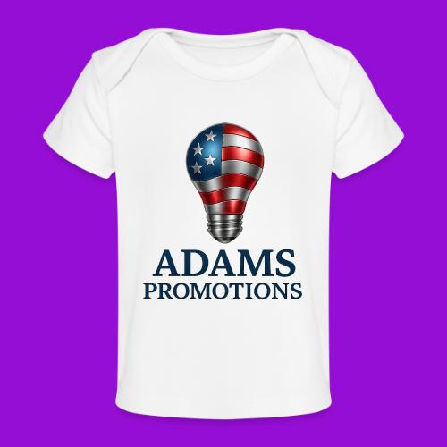 Adams promotions American flag metallic light bulb - Baby Organic T-Shirt