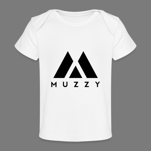 MUZZY Offical Logo Black - Baby Organic T-Shirt