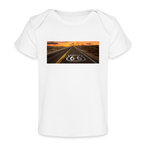 route 66 sunset - Baby Organic T-Shirt