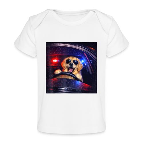 Funny Police Golden Retriever Meme Tee - Baby Organic T-Shirt