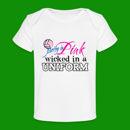 Wicked in Uniform Volleyball - Baby Organic T-Shirt