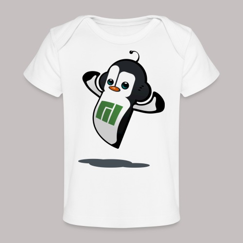 Manjaro Mascot strong left - Baby Organic T-Shirt