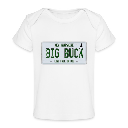 Big Buck NH License Plate Camo - Baby Organic T-Shirt
