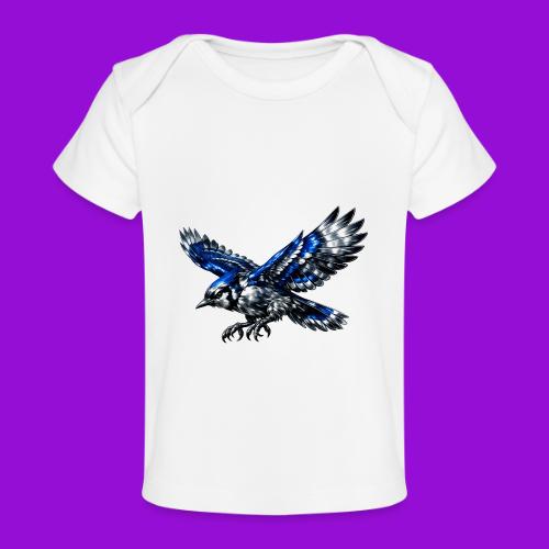 Silver Blue Jay Dive - Baby Organic T-Shirt